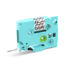 Phomemo 12mm x 8m Printer Ribbon Compatible with P3200/E1000/D1000 Label Printer, TP-BK, WH-BK, RD-BK, BL-BK, YL-BK, GN-BK, SL-BK, GD-BK, TB-BK, WH-RD, WH-BL, TP-WH, BK-WH, RD-WH, BL-WH, TB-WH