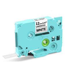 Phomemo 12mm x 8m Printer Ribbon Compatible with P3200/E1000/D1000 Label Printer, TP-BK, WH-BK, RD-BK, BL-BK, YL-BK, GN-BK, SL-BK, GD-BK, TB-BK, WH-RD, WH-BL, TP-WH, BK-WH, RD-WH, BL-WH, TB-WH