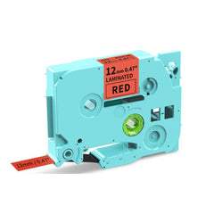 Phomemo 12mm x 8m Printer Ribbon Compatible with P3200/E1000/D1000 Label Printer, TP-BK, WH-BK, RD-BK, BL-BK, YL-BK, GN-BK, SL-BK, GD-BK, TB-BK, WH-RD, WH-BL, TP-WH, BK-WH, RD-WH, BL-WH, TB-WH