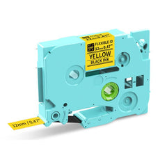 Phomemo 12mm x 8m Printer Ribbon Compatible with P3200/E1000/D1000 Label Printer, LP-BK, CBL-WH-BK, CBL-YL-BK, CBL-GN-BK, CBL-BL-BK, FL-YL-BK, FL-GN-BK