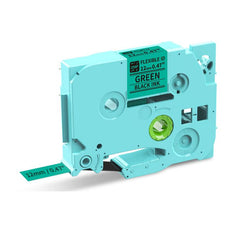 Phomemo 12mm x 8m Printer Ribbon Compatible with P3200/E1000/D1000 Label Printer, LP-BK, CBL-WH-BK, CBL-YL-BK, CBL-GN-BK, CBL-BL-BK, FL-YL-BK, FL-GN-BK