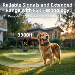 T800S 3-In-1 Remote Dog Trainer Bark Collar With Two-Way Communication Displays Dog Status & Activity Monitor, T800S