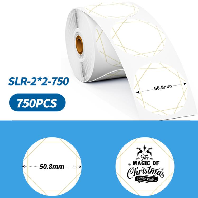 Phomemo 2-Inch Round Adhesive Labels For PM241-BT/PM246S/D520-BT Printer, LASER-SILVER-BLACK-400pcs, > LASER-GOLD-BLACK-400pcs, WHITE-BLACK-750pcs, PINK-BLACK-750pcs, YELLOW-BLACK-750pcs, BLUE-BLACK-750pcs, ORANGE-BLACK-750pcs, WHITE-BLUE-750pcs       ...