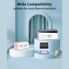 Phomemo 4 X 2 Inch White Thermal Sticker For Shipping Label Printer, 500 Sheets, 750 Sheets