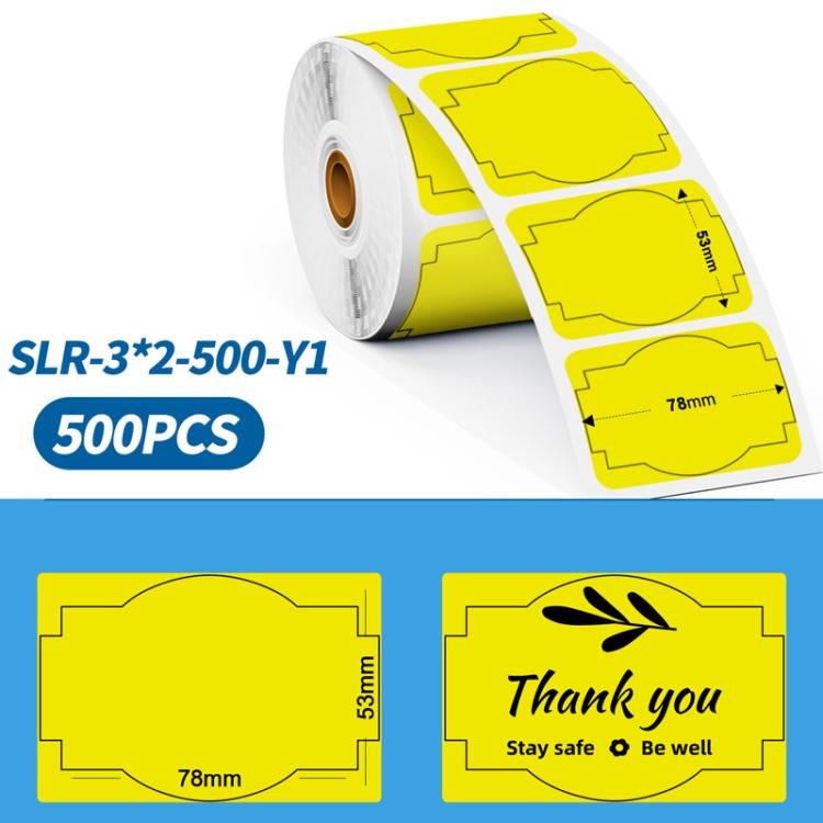 Phomemo 3 x 2 Inch Shipping Label Stickers for PM241-BT/PM246S/D520-BT Printer, White-1240Sheets, Y1-Yellow-500Sheets, Y2-Yellow-500Sheets, Z2-Brown-500Sheets (, PY1-Pink-500Sheets, PY2-Pink-500Sheets