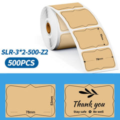 Phomemo 3 x 2 Inch Shipping Label Stickers for PM241-BT/PM246S/D520-BT Printer, White-1240Sheets, Y1-Yellow-500Sheets, Y2-Yellow-500Sheets, Z2-Brown-500Sheets (, PY1-Pink-500Sheets, PY2-Pink-500Sheets