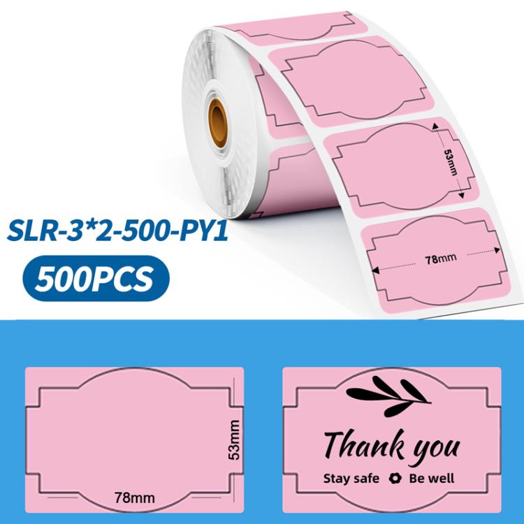 Phomemo 3 x 2 Inch Shipping Label Stickers for PM241-BT/PM246S/D520-BT Printer, White-1240Sheets, Y1-Yellow-500Sheets, Y2-Yellow-500Sheets, Z2-Brown-500Sheets (, PY1-Pink-500Sheets, PY2-Pink-500Sheets