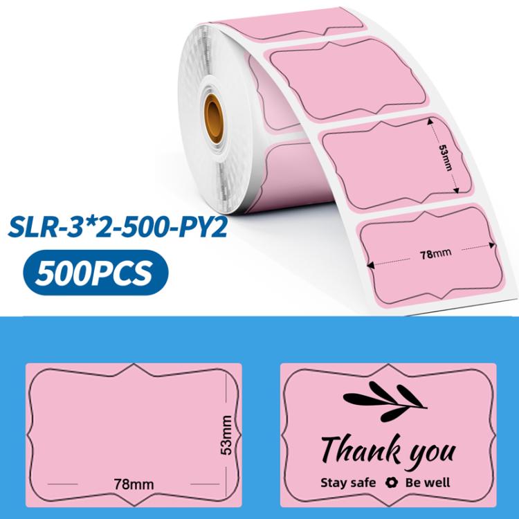 Phomemo 3 x 2 Inch Shipping Label Stickers for PM241-BT/PM246S/D520-BT Printer, White-1240Sheets, Y1-Yellow-500Sheets, Y2-Yellow-500Sheets, Z2-Brown-500Sheets (, PY1-Pink-500Sheets, PY2-Pink-500Sheets