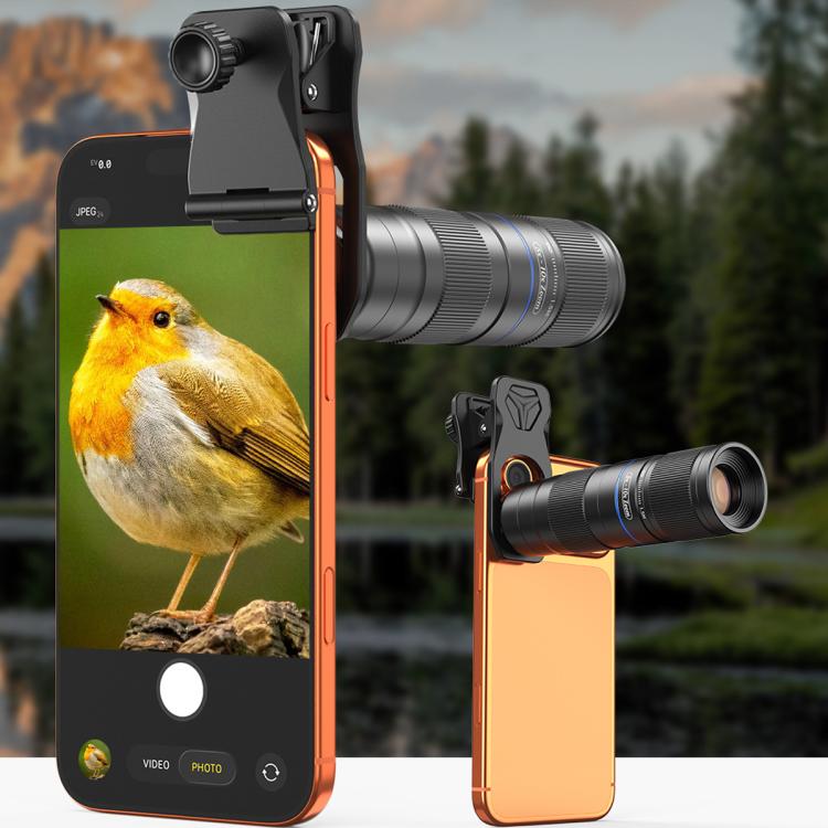 APEXEL TeleZoom 5–10X Zoom Telephoto Lens Kit for Smartphone with All-in-One Universal Clip, APL-T5-10X