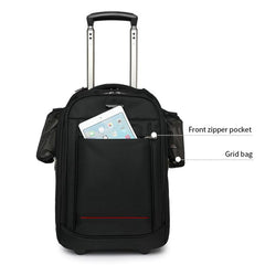 20 Inch Carry-On Trolley Backpack Large Capacity Waterproof Oxford Travel Duffle Bag With Wheels & TSA Lock