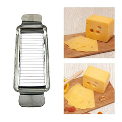 LsCook Die-Cast Aluminum Stainless Steel Cheese Slicer Butter Foie Gras Slicer, Non-stick, Polished, 430