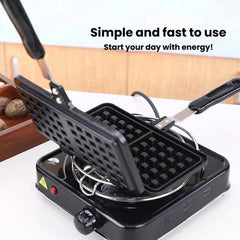 Non-Stick Sandwich & Waffle Baking Pan Waffle Mold For Gas Stove & Induction Cooker, Bilateral