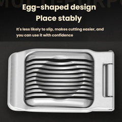 LsCook Aluminum Alloy Egg Cutter Multi-Functional Slicer