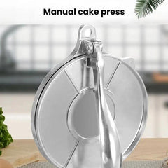 Aluminum Alloy Manual Dough Press Round Dumpling Wrapper Pastry Mold, Large Black, Small Black, Large Silver, Small Silver