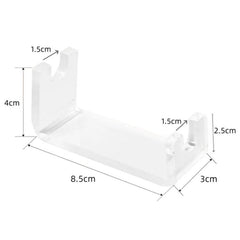 2pcs Acrylic Waterproof Shaver Holder Portable Bathroom Countertop Storage Rack, YX240