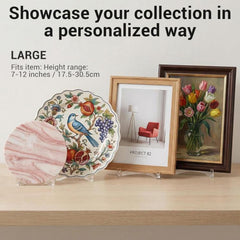Adjustable Acrylic Photo Frame Stand For 7-12 Inch Frames, Plates & Books Display, YX241
