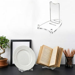 Adjustable Acrylic Photo Frame Stand For 7-12 Inch Frames, Plates & Books Display, YX241