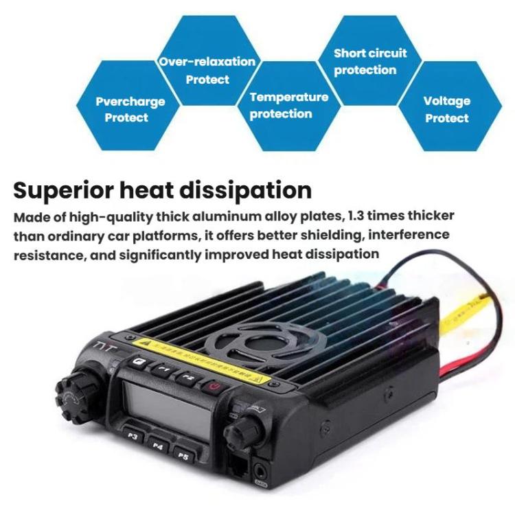 TYT TH-9000D 1-50km High Power Wireless Outdoor Vehicle Two-Way Radio