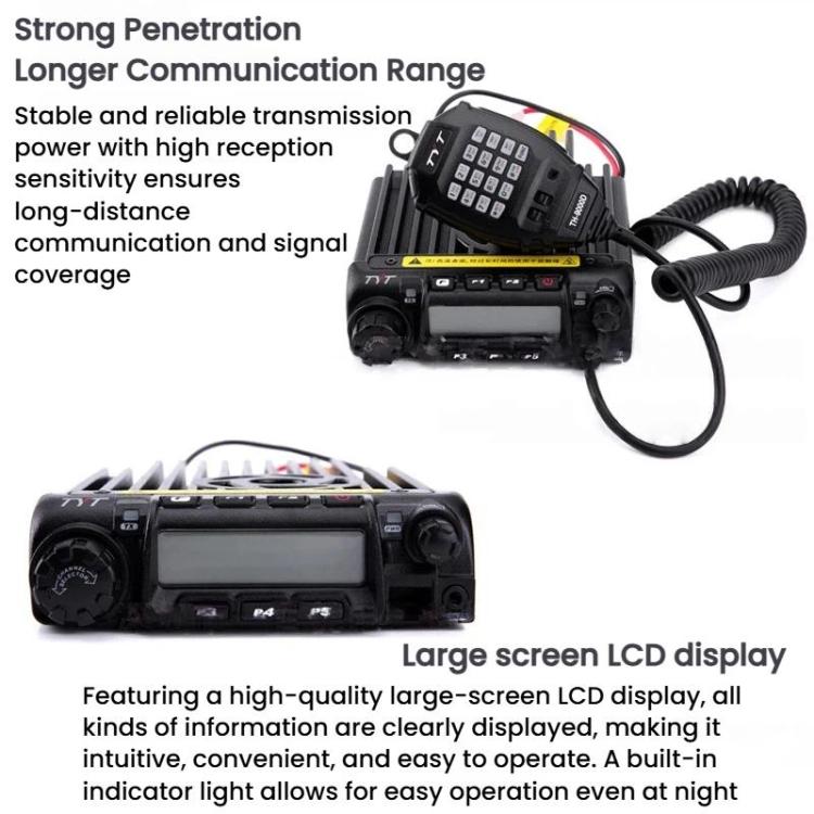 TYT TH-9000D 1-50km High Power Wireless Outdoor Vehicle Two-Way Radio