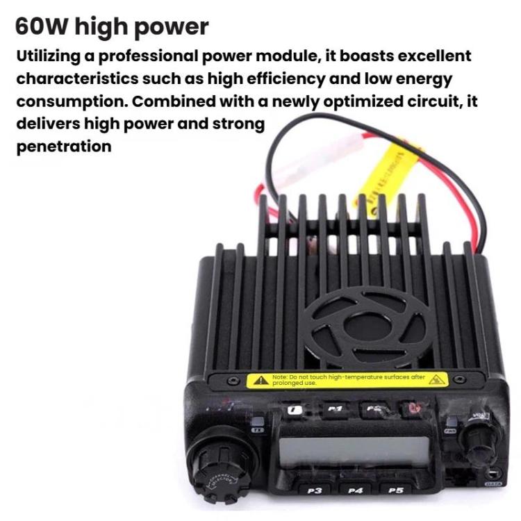 TYT TH-9000D 1-50km High Power Wireless Outdoor Vehicle Two-Way Radio