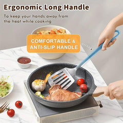 LsCook 430 Stainless Steel Kitchenware Kitchen Stir-Fry Spatula, Solid Spatula, Slotted Spatula