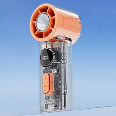 S8 High-Speed Ice Cooling Fan Digital Display Quiet Handheld Fan
