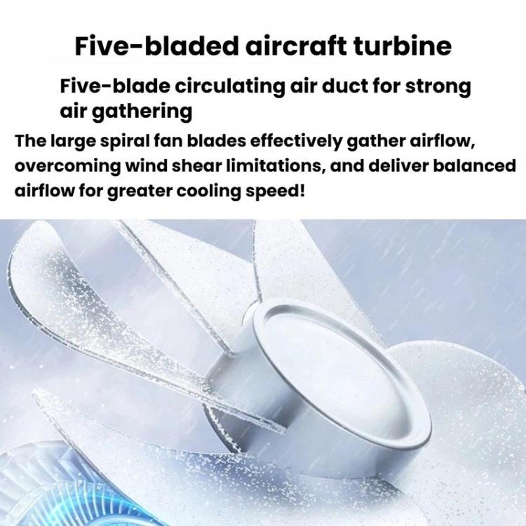 S8 High-Speed Ice Cooling Fan Digital Display Quiet Handheld Fan