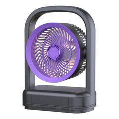Desktop Wall-Mounted Electric Fan With Light Air Circulation Fan