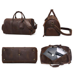 HUMERPAUL MH475 Leather Travel Tote Bag Men Casual Travel Bag, MH475