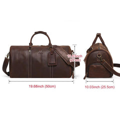 HUMERPAUL MH475 Leather Travel Tote Bag Men Casual Travel Bag, MH475