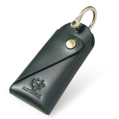 HUMERPAUL HU114 Vintage Leather Buckle Key Pouch Waist-Wearable Multi-Functional Metal Keyring