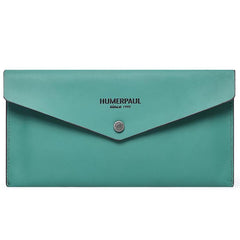 HUMERPAUL HU112 Leather Passport Pouch EnvelopeStyle Business Card Holder