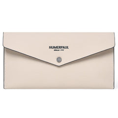 HUMERPAUL HU112 Leather Passport Pouch EnvelopeStyle Business Card Holder
