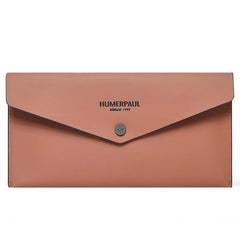 HUMERPAUL HU112 Leather Passport Pouch EnvelopeStyle Business Card Holder