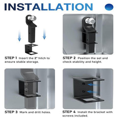 FS-2624 Storage Bracket For 2 Inch Trailer Hitch Receiver