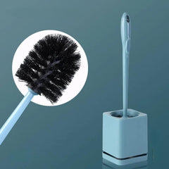 Toilet Brush and Holder Set with Self-Evaporating Base Wall Mounted & Floor Standing Bathroom Scrubber