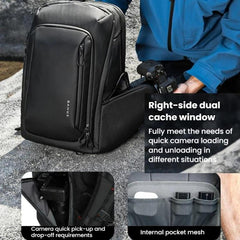 BANGE XJ325 Men Large Capacity Commuter Dual Use Backpack Multifunctional Photography Storage Bag For DSLR Cameras, XJ325