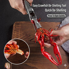 LsCook Stainless Steel Lobster Cracker Lobster Shelling Tool