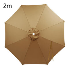 Universal Patio Umbrella Replacement Canopy UV30+ Protective Waterproof Polyester Fabric, 2m 8 Ribs, 2.5m 8 Ribs
