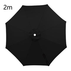 Universal Patio Umbrella Replacement Canopy UV30+ Protective Waterproof Polyester Fabric, 2m 8 Ribs, 2.5m 8 Ribs