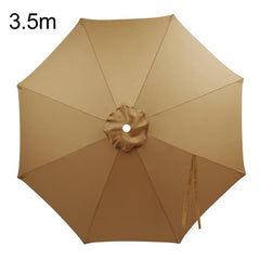 Universal Patio Umbrella Replacement Canopy UV30+ Protective Waterproof Polyester Fabric, 3.5m 8 Ribs, 4m 8 Ribs