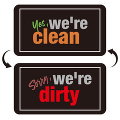 Square Dishwasher Magnet Clean Dirty Sign Double-Sided Refrigerator Magnet