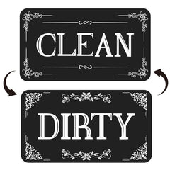Square Dishwasher Magnet Clean Dirty Sign Double-Sided Refrigerator Magnet