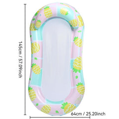 Inflatable Thickened Floating Bed Water Air Lounger, Yellow Lemon, Watermelon Pattern, Strawberry Pattern, Lime Pineapple Pattern, Sequined Starry Blue, Sequined Starry Pink, Sequins Watermelon Pattern, Sequins Strawberry Pattern, Sequins Mermaid      ...