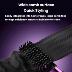 Portable Wireless Digital Display Hair Straightening Brush Negative Ion Hair Care Cordless Styling Comb