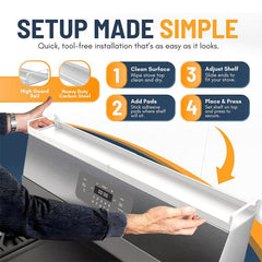 Telescopic Rear Stove Storage Shelf Magnetic Kitchen Seasoning Rack