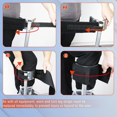 2pcs / Set Adjustable Stilts Fixing Strap & Leg Binding Belt