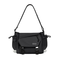 WEIXIER Multi-Pocket Crossbody Messenger Bag Water-Resistant Durable Techwear Satchel Shoulder Bag for Hiking Daily Work, Large, Small
