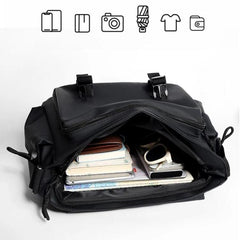 WEIXIER Multi-Pocket Crossbody Messenger Bag Water-Resistant Durable Techwear Satchel Shoulder Bag for Hiking Daily Work, Large, Small