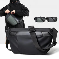 WEIXIER WD956 Men Waterproof Sling Bag Chest Shoulder Crossbody Bag Techwear Minimalist Waist Pack Fanny Pack